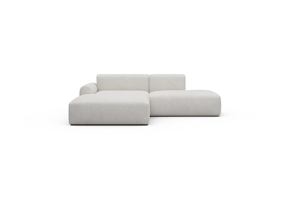 Rund Casual Modular Sofa - Configurations 1 - E3L - 247 x 188 cm - Chaise + Open-End - 574 Vivus Dusty Off White