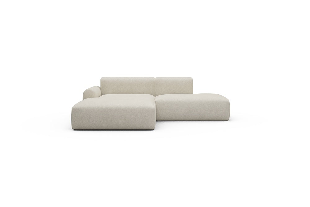 Rund Casual Modular Sofa - Configurations 1 - E3L - 247 x 188 cm - Chaise + Open-End - 584 Argus Natural