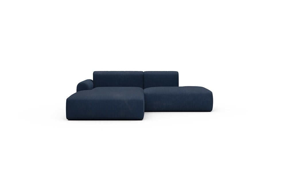 Rund Casual Modular Sofa - Configurations 1 - E3L - 247 x 188 cm - Chaise + Open-End - 591 Corduroy Midnight-Blue