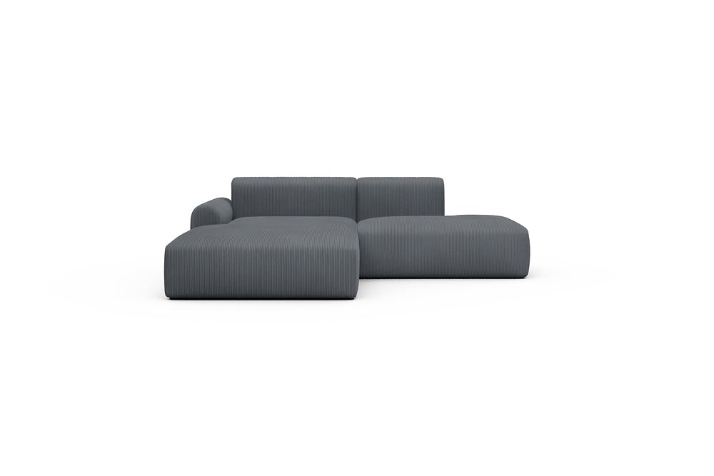 Rund Casual Modular Sofa - Configurations 1 - E3L - 247 x 188 cm - Chaise + Open-End - 592 Corduroy Silvermist