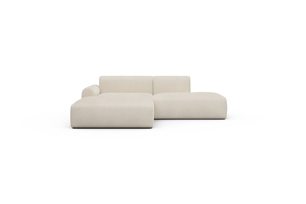 Rund Casual Modular Sofa - Configurations 1 - E3L - 247 x 188 cm - Chaise + Open-End - 594 Corduroy Ivory