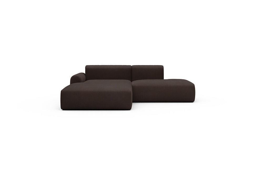 Rund Casual Modular Sofa - Configurations 1 - E3L - 247 x 188 cm - Chaise + Open-End - 600 Corduroy Cocoa