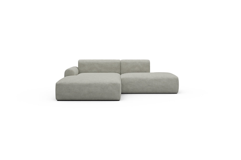 Rund Casual Modular Sofa - Configurations 1 - E3L - 247 x 188 cm - Chaise + Open-End - 773 Carreno Moon Stone White