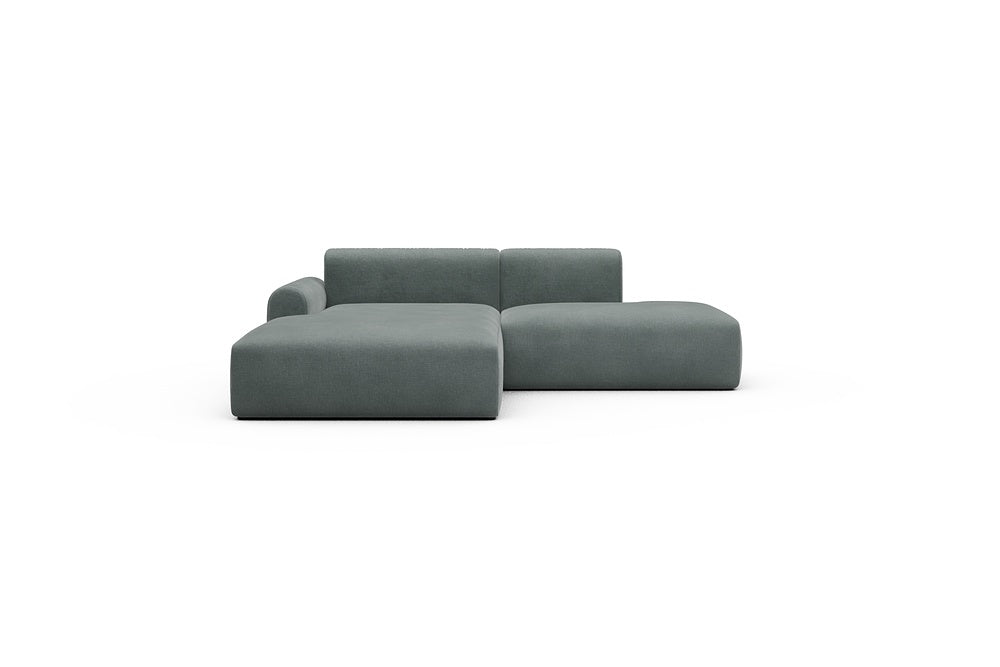 Rund Casual Modular Sofa - Configurations 1 - E3L - 247 x 188 cm - Chaise + Open-End - 812 Smooth Smooth Silver Grey