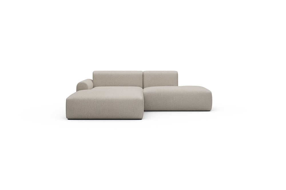 Rund Casual Modular Sofa - Configurations 1 - E3L - 247 x 188 cm - Chaise + Open-End - 816 Aivi Lace Beige