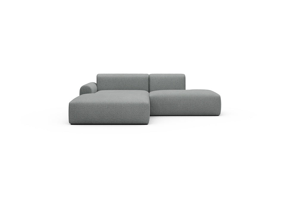 Rund Casual Modular Sofa - Configurations 1 - E3L - 247 x 188 cm - Chaise + Open-End - 819 Aivi Gravel Grey