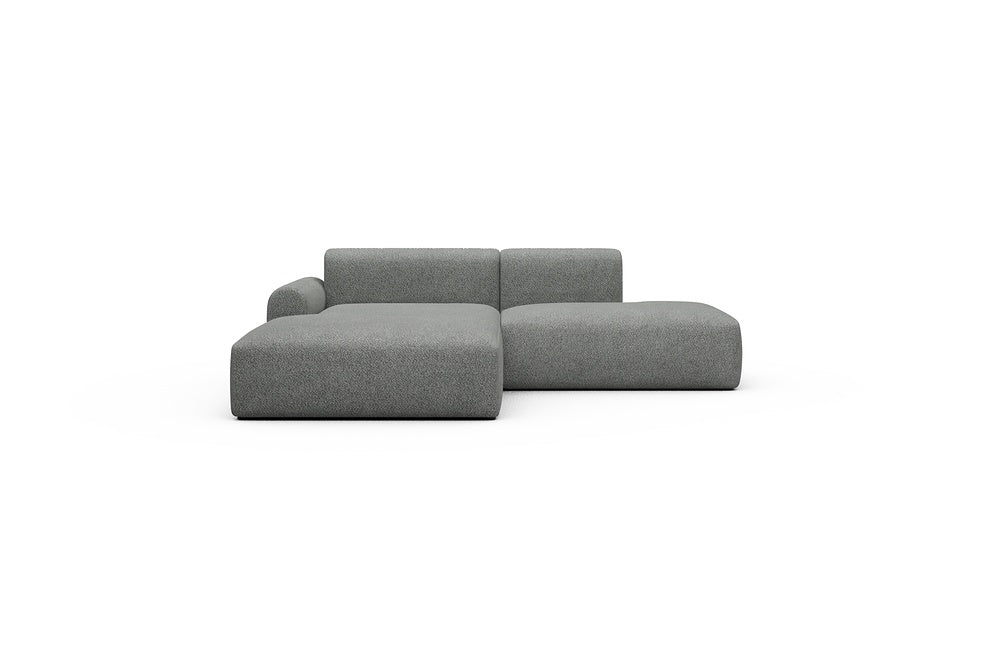 Rund Casual Modular Sofa - Configurations 1 - E3L - 247 x 188 cm - Chaise + Open-End - 868 Vanora Warm Grey
