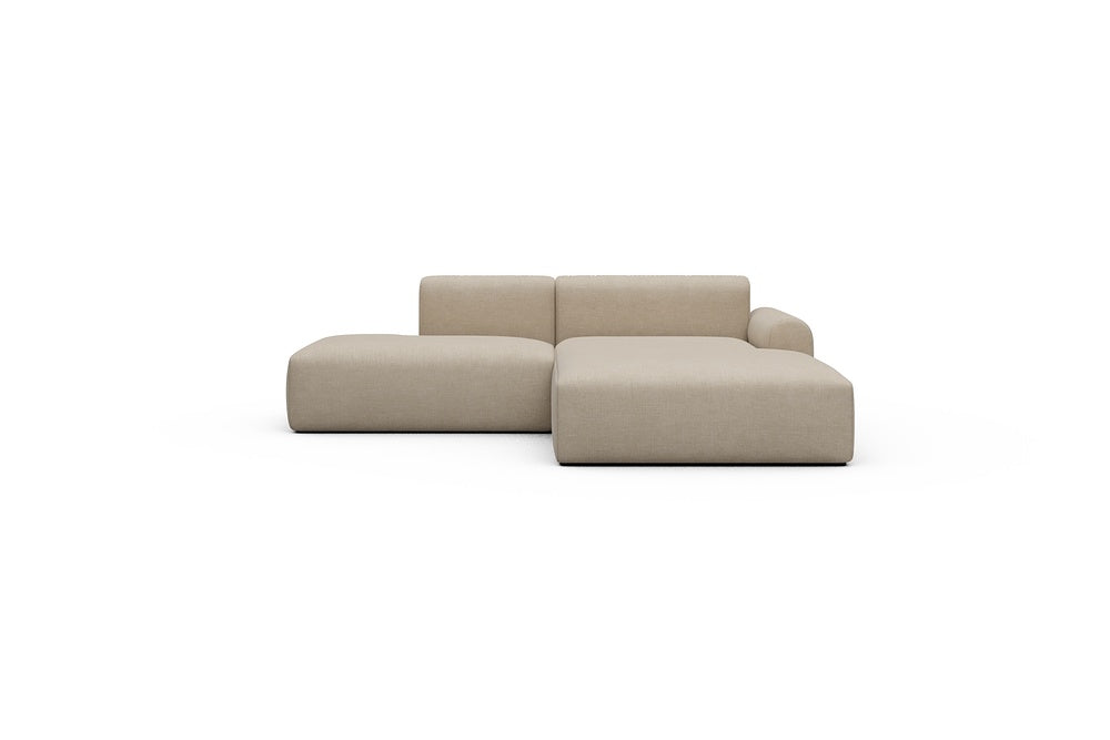 Rund Casual Modular Sofa - Configurations 1 - E4L - 247 x 188 cm - Open-end + Chaise - 410 Esina Almond Beige