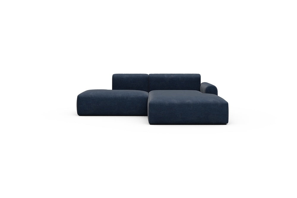Rund Casual Modular Sofa - Configurations 1 - E4L - 247 x 188 cm - Open-end + Chaise - 414 Esina Indigo Blue