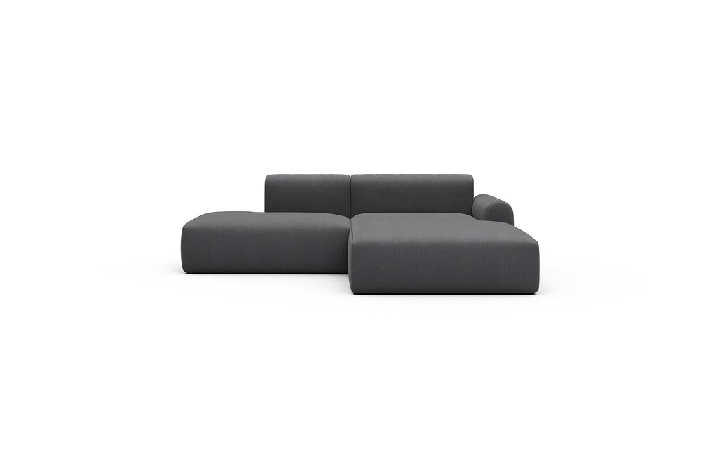 Rund Casual Modular Sofa - Configurations 1 - E4L - 247 x 188 cm - Open-end + Chaise - 441 Satya Warm Zinc