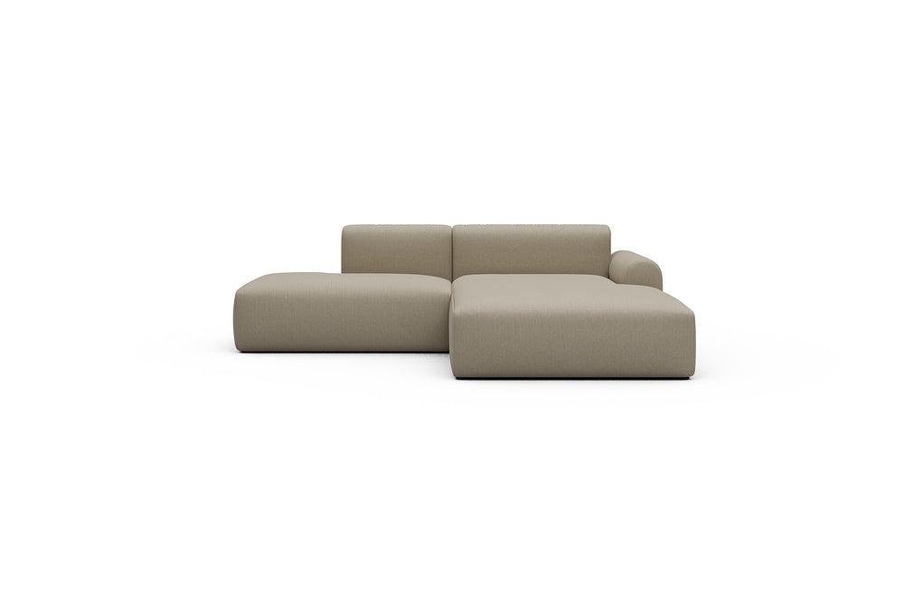 Rund Casual Modular Sofa - Configurations 1 - E4L - 247 x 188 cm - Open-end + Chaise - 445 Satya Natural Biege