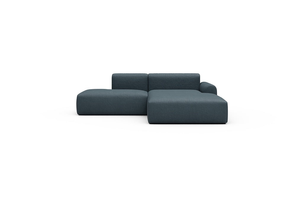 Rund Casual Modular Sofa - Configurations 1 - E4L - 247 x 188 cm - Open-end + Chaise - 489 Denari Royal Blue