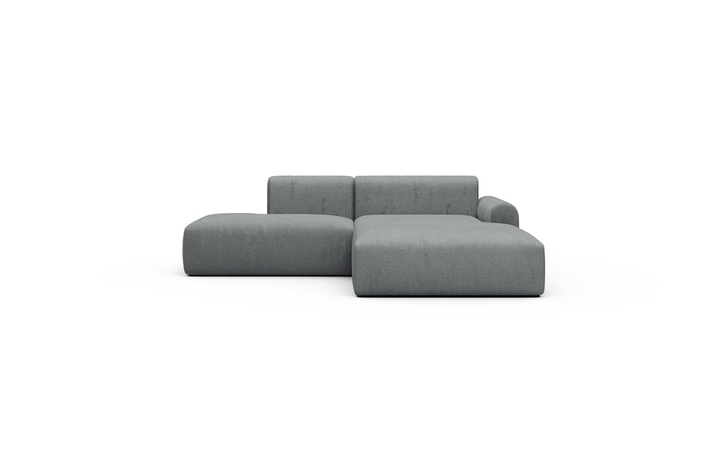 Rund Casual Modular Sofa - Configurations 1 - E4L - 247 x 188 cm - Open-end + Chaise - 495 Casone Gravel Grey
