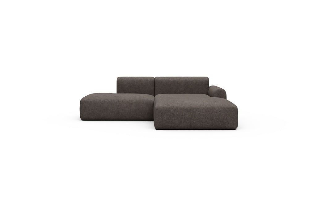 Rund Casual Modular Sofa - Configurations 1 - E4L - 247 x 188 cm - Open-end + Chaise - 530 Bouclé Taupe