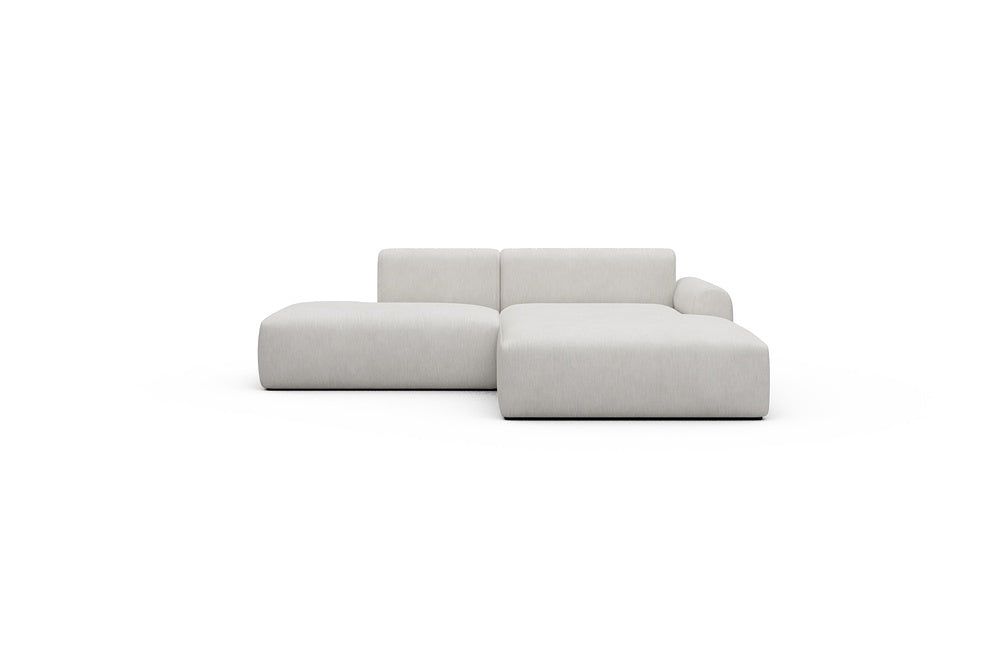Rund Casual Modular Sofa - Configurations 1 - E4L - 247 x 188 cm - Open-end + Chaise - 574 Vivus Dusty Off White