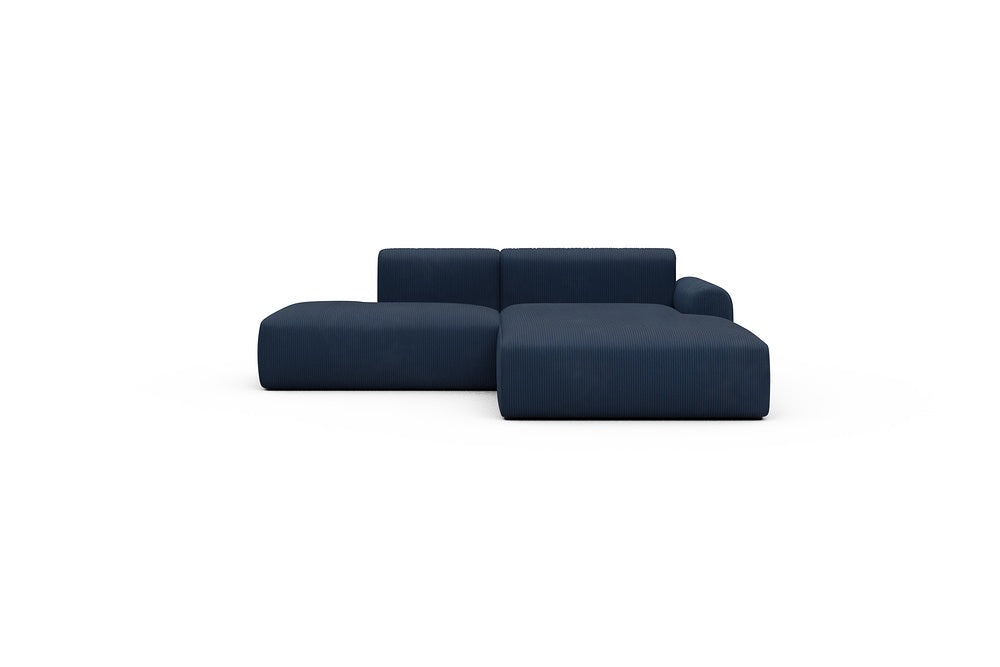 Rund Casual Modular Sofa - Configurations 1 - E4L - 247 x 188 cm - Open-end + Chaise - 591 Corduroy Midnight-Blue