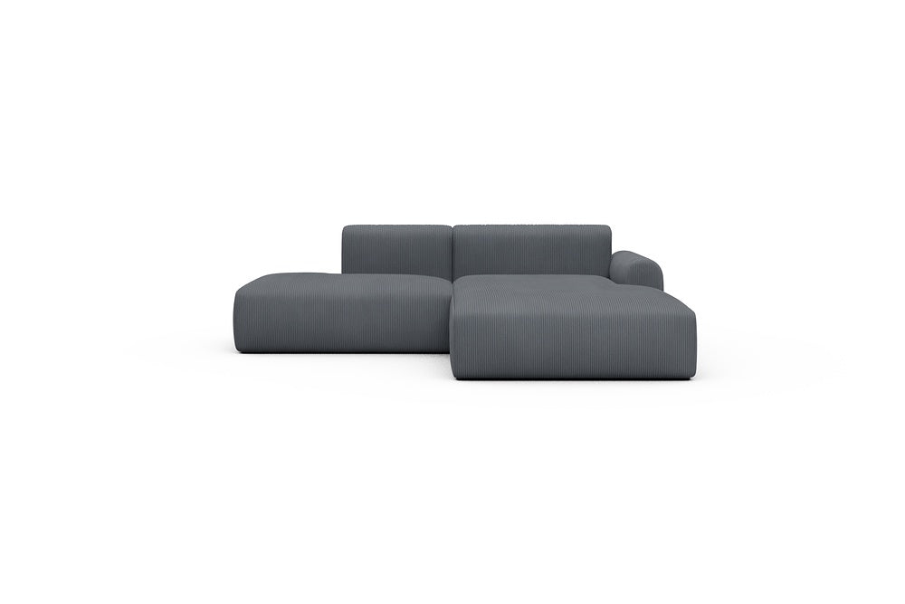 Rund Casual Modular Sofa - Configurations 1 - E4L - 247 x 188 cm - Open-end + Chaise - 592 Corduroy Silvermist