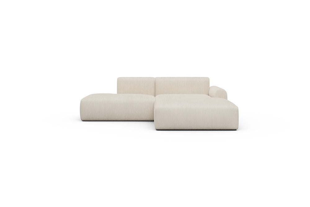 Rund Casual Modular Sofa - Configurations 1 - E4L - 247 x 188 cm - Open-end + Chaise - 594 Corduroy Ivory
