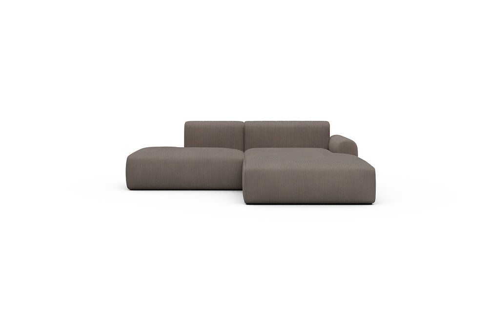 Rund Casual Modular Sofa - Configurations 1 - E4L - 247 x 188 cm - Open-end + Chaise - 596 Corduroy Mocha