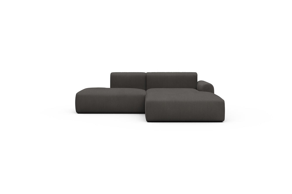 Rund Casual Modular Sofa - Configurations 1 - E4L - 247 x 188 cm - Open-end + Chaise - 597 Corduroy Charcoal