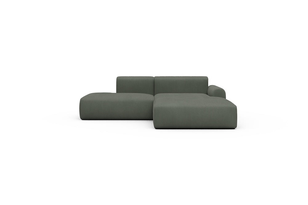 Rund Casual Modular Sofa - Configurations 1 - E4L - 247 x 188 cm - Open-end + Chaise - 598 Corduroy Sage