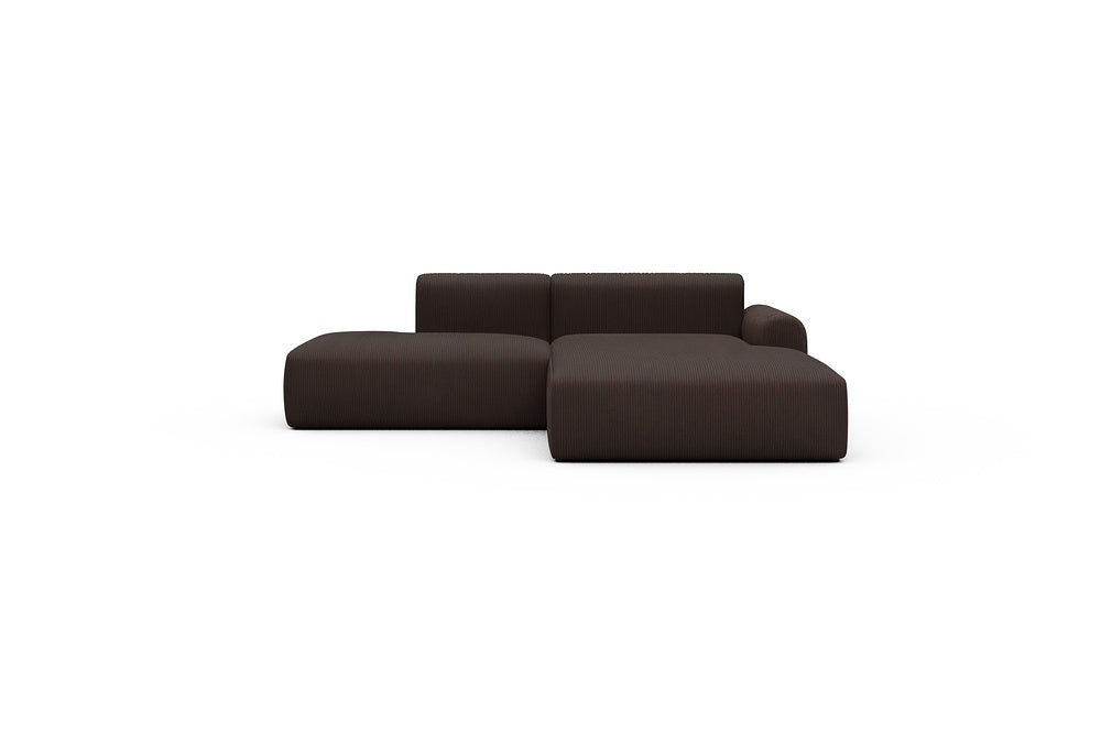 Rund Casual Modular Sofa - Configurations 1 - E4L - 247 x 188 cm - Open-end + Chaise - 600 Corduroy Cocoa