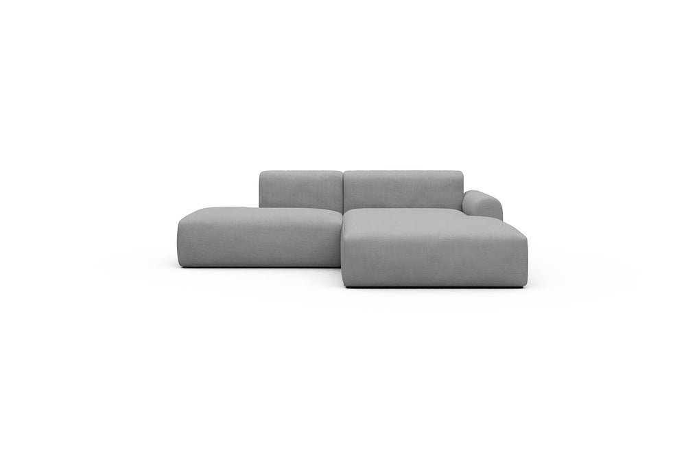 Rund Casual Modular Sofa - Configurations 1 - E4L - 247 x 188 cm - Open-end + Chaise - 764 Cura Sand Grey