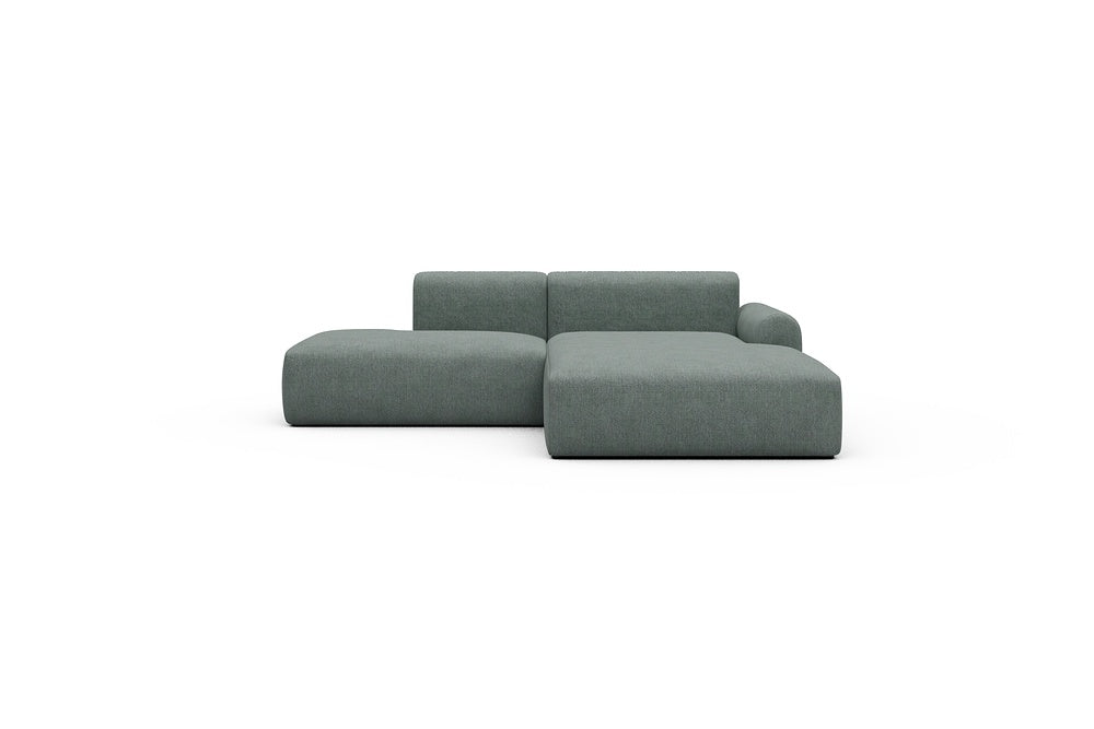 Rund Casual Modular Sofa - Configurations 1 - E4L - 247 x 188 cm - Open-end + Chaise - 770 Carreno Cielo Blue