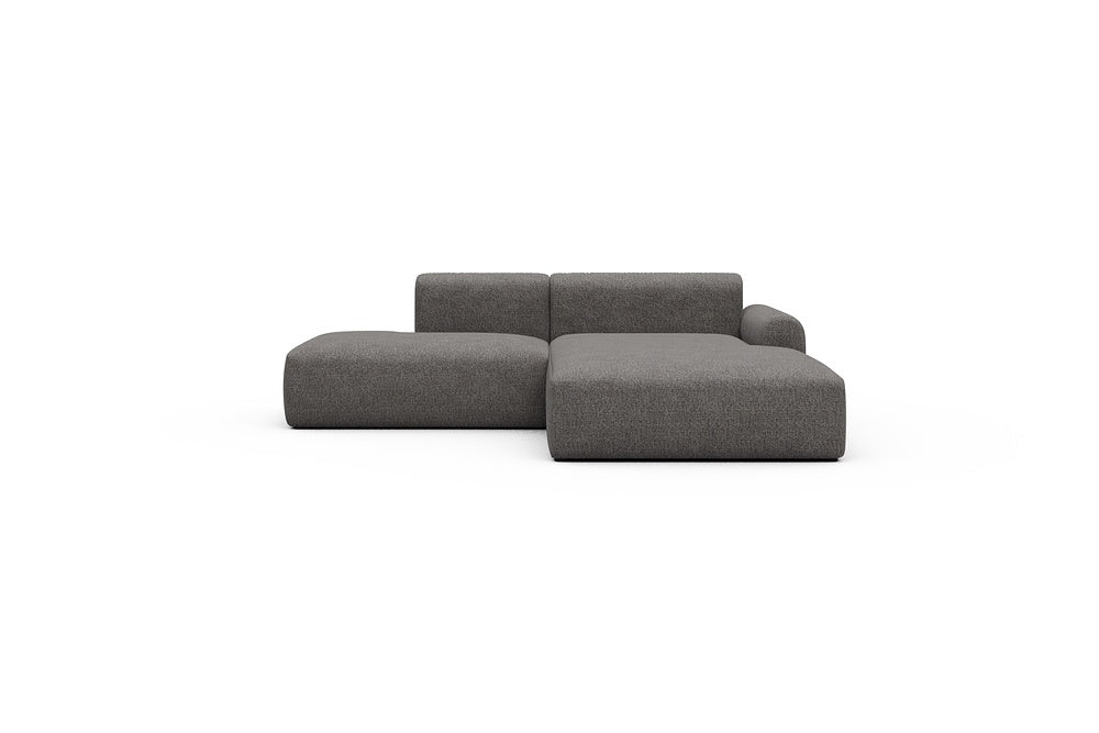 Rund Casual Modular Sofa - Configurations 1 - E4L - 247 x 188 cm - Open-end + Chaise - 772 Carreno Salt & Pepper