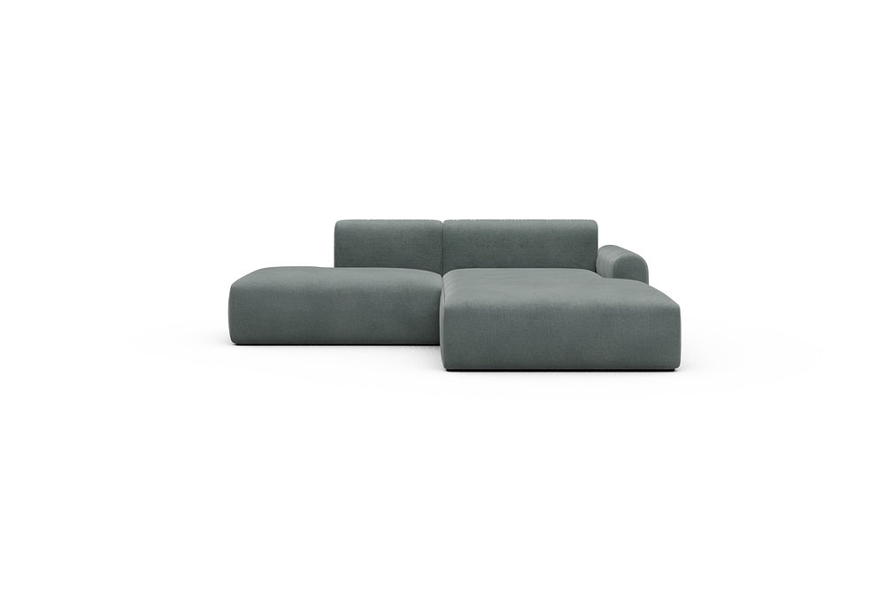 Rund Casual Modular Sofa - Configurations 1 - E4L - 247 x 188 cm - Open-end + Chaise - 812 Smooth Smooth Silver Grey
