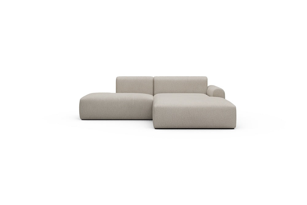 Rund Casual Modular Sofa - Configurations 1 - E4L - 247 x 188 cm - Open-end + Chaise - 816 Aivi Lace Beige