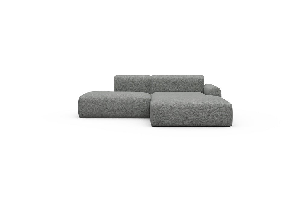Rund Casual Modular Sofa - Configurations 1 - E4L - 247 x 188 cm - Open-end + Chaise - 868 Vanora Warm Grey