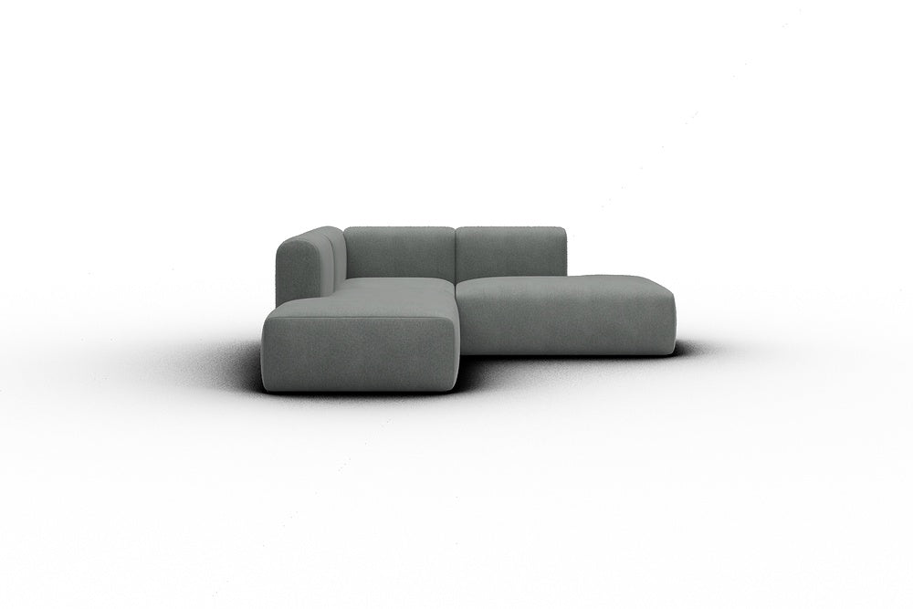 Rund Casual Modular Sofa - Configurations 1 - F1H - 224 x 224 cm - Open-end + 1 Seater + Open-end - 440 Satya Steel Grey