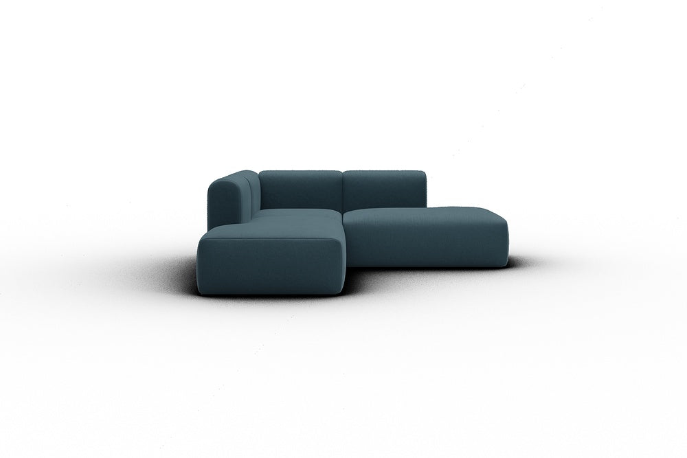 Rund Casual Modular Sofa - Configurations 1 - F1H - 224 x 224 cm - Open-end + 1 Seater + Open-end - 443 Satya Deep Blue