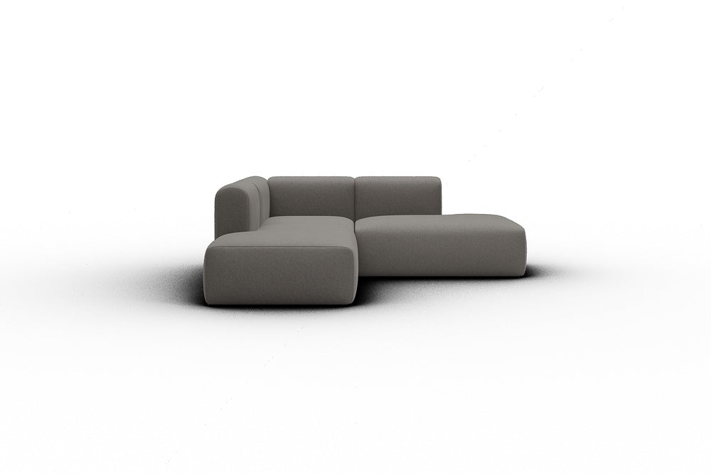 Rund Casual Modular Sofa - Configurations 1 - F1H - 224 x 224 cm - Open-end + 1 Seater + Open-end - 446 Satya Taupe Brown