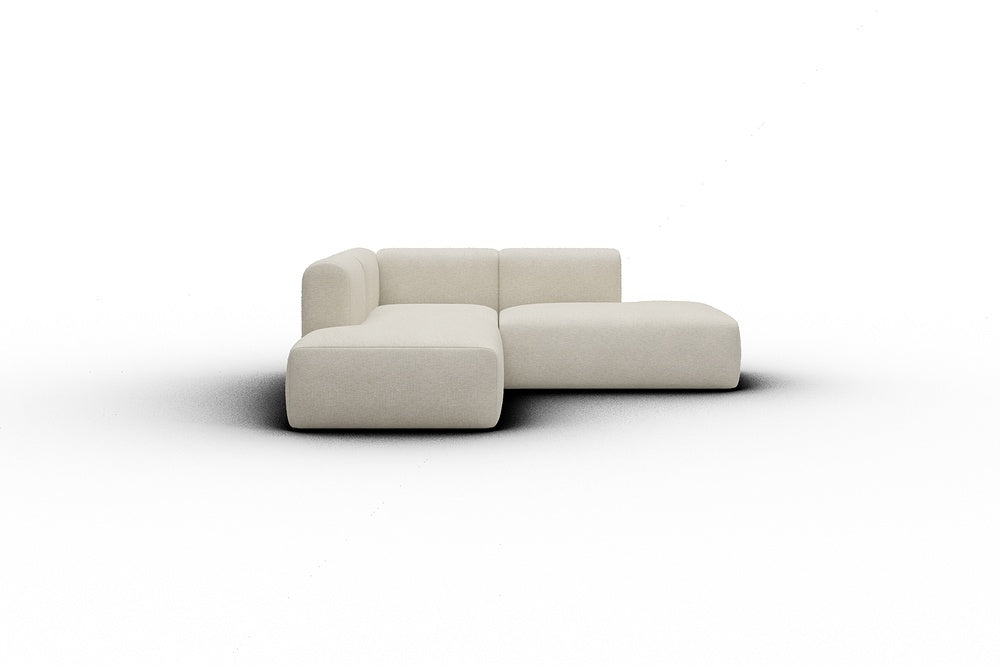 Rund Casual Modular Sofa - Configurations 1 - F1H - 224 x 224 cm - Open-end + 1 Seater + Open-end - 584 Argus Natural