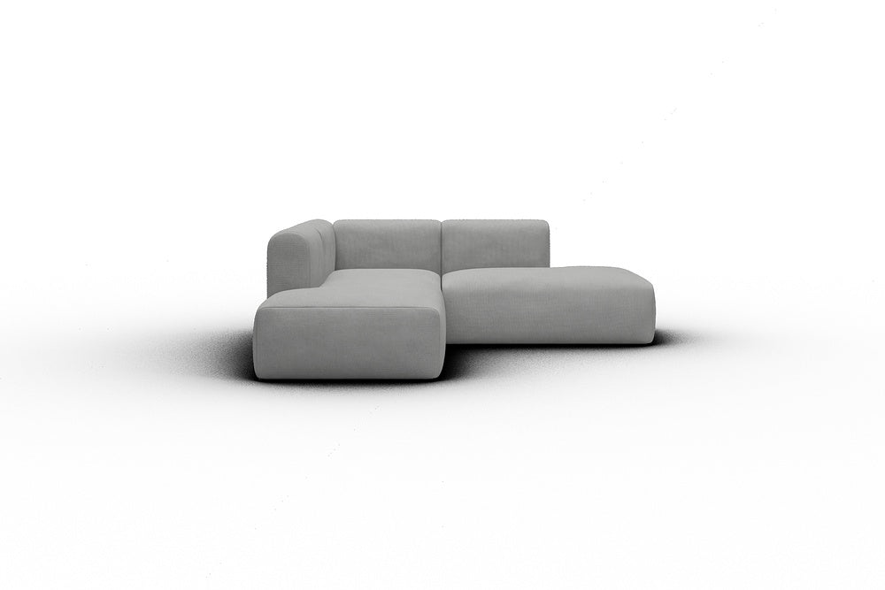 Rund Casual Modular Sofa - Configurations 1 - F1H - 224 x 224 cm - Open-end + 1 Seater + Open-end - 764 Cura Sand Grey