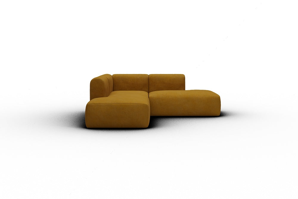 Rund Casual Modular Sofa - Configurations 1 - F1H - 224 x 224 cm - Open-end + 1 Seater + Open-end - 767 Cura Apricot