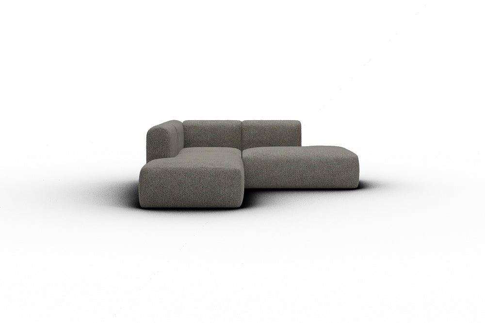 Rund Casual Modular Sofa - Configurations 1 - F1H - 224 x 224 cm - Open-end + 1 Seater + Open-end - 771 Carreno Sepia Brown