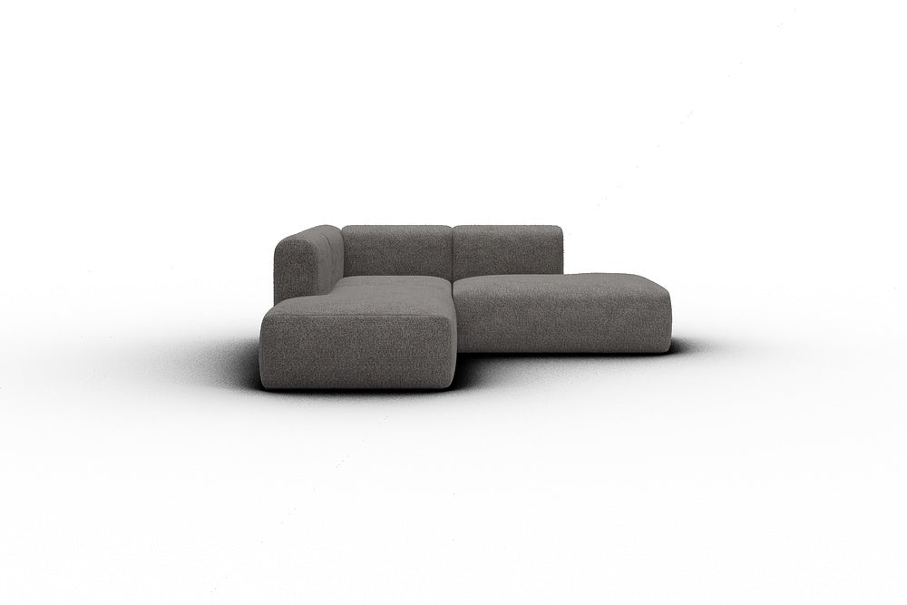 Rund Casual Modular Sofa - Configurations 1 - F1H - 224 x 224 cm - Open-end + 1 Seater + Open-end - 772 Carreno Salt & Pepper