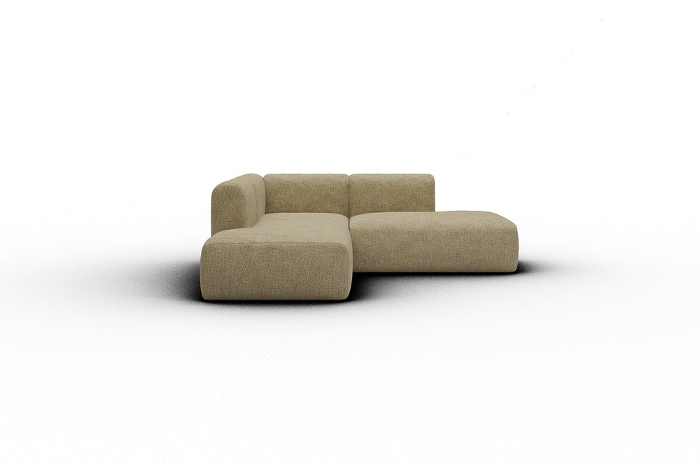 Rund Casual Modular Sofa - Configurations 1 - F1H - 224 x 224 cm - Open-end + 1 Seater + Open-end - 774 Carreno Sicilian Yellow