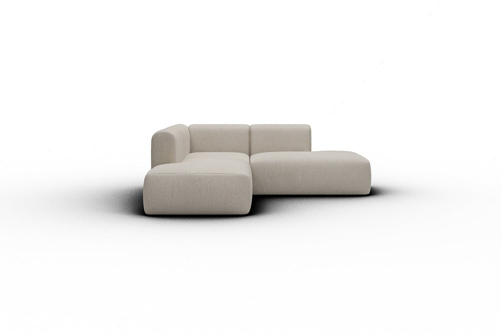 Rund Casual Modular Sofa - Configurations 1 - F1H - 224 x 224 cm - Open-end + 1 Seater + Open-end - 816 Aivi Lace Beige