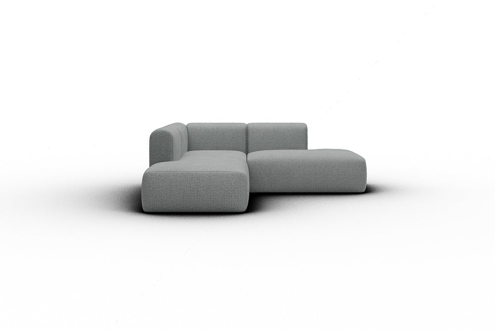Rund Casual Modular Sofa - Configurations 1 - F1H - 224 x 224 cm - Open-end + 1 Seater + Open-end - 819 Aivi Gravel Grey