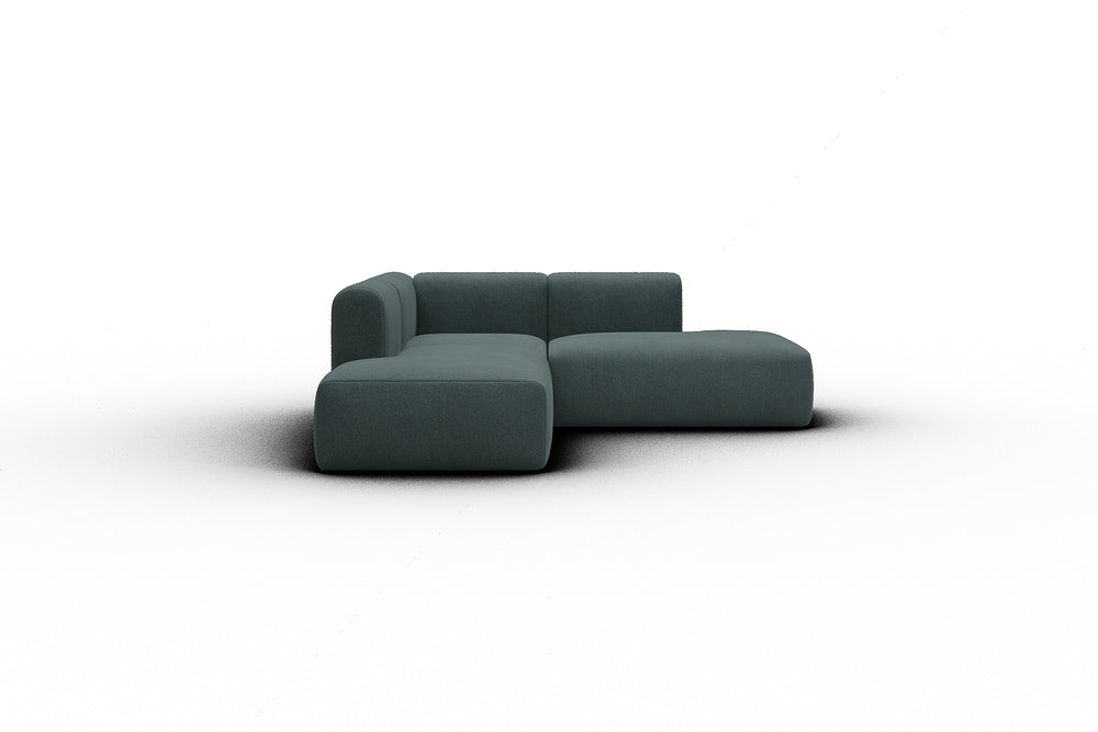 Rund Casual Modular Sofa - Configurations 1 - F1H - 224 x 224 cm - Open-end + 1 Seater + Open-end - 851 Mahoga Dark Blue