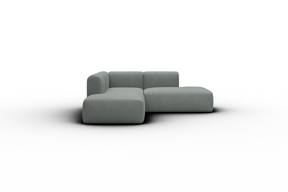 Rund Casual Modular Sofa - Configurations 1 - F1H - 224 x 224 cm - Open-end + 1 Seater + Open-end - 853 Mahoga Dove Grey