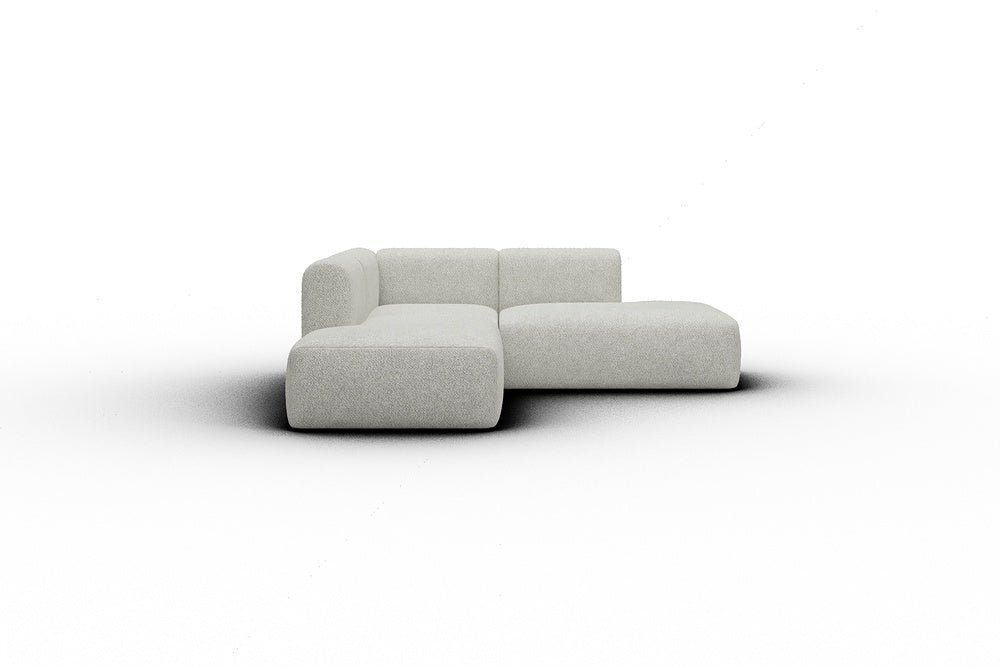 Rund Casual Modular Sofa - Configurations 1 - F1H - 224 x 224 cm - Open-end + 1 Seater + Open-end - 867 Vanora Warm Sand