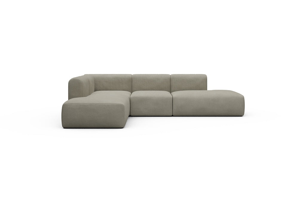 Rund Casual Modular Sofa - Configurations 1 - F3H - 296 x 224 cm - Open-end + 2 Seater + Open-end - 765 Cura Oat
