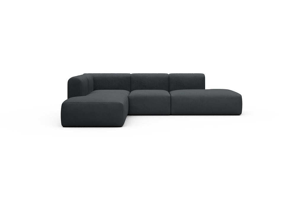Rund Casual Modular Sofa - Configurations 1 - F3H - 296 x 224 cm - Open-end + 2 Seater + Open-end - 766 Cura Anthracite