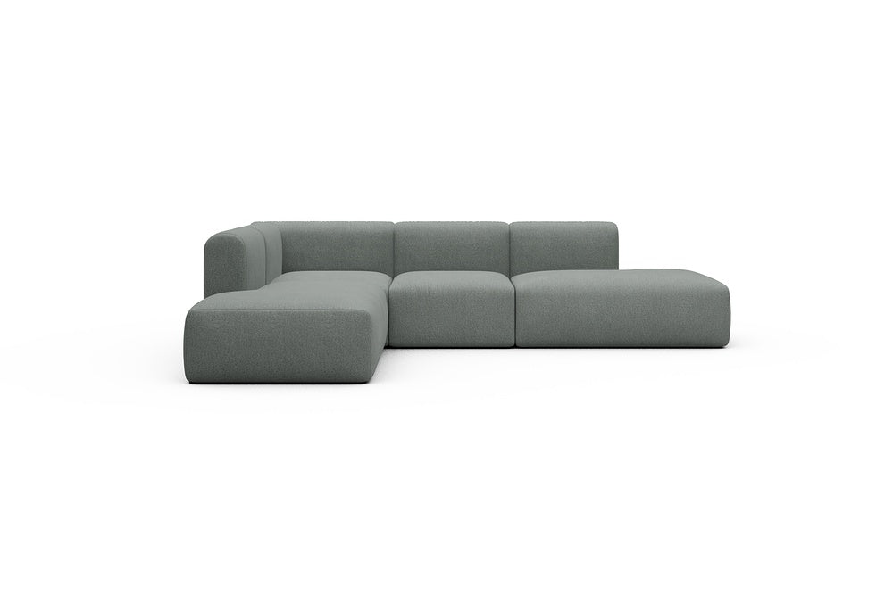Rund Casual Modular Sofa - Configurations 1 - F3H - 296 x 224 cm - Open-end + 2 Seater + Open-end - 853 Mahoga Dove Grey