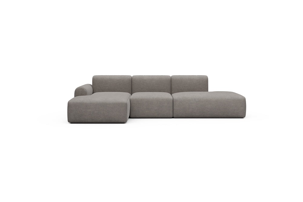 Rund Casual Modular Sofa - Configurations 2 - K1L - 296 x 152 cm - Chaise + 1 Seater + Open-end - 418 Esina Truffle